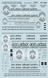Microscale 871348 HO Ann Arbor AA Locomotives Freight Cars & Cabooses
