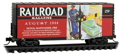 Micro-Trains 10100885 N Modified Pullman-Standard 40' Hy-Cube Boxcar Railroad Magazine August 1944