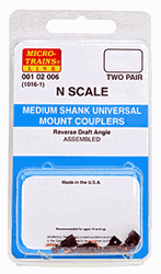 Micro Trains 001 02 006 Kato Coupler Conversion Fits SD40 Medium Shank Assembled 2 Pairs