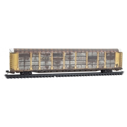 Micro Trains 111 44 450 N 89' Tri-Level Enclosed Auto Rack CSX ETTX #950125 Weathered