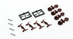 Micro Trains 001 22 300 True Scale Coupler Short Shank (Brown) Pkg(4)