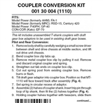 Micro Trains 001 30 004 Locomotive Coupler Conversion Kits AHM/Con Cor/Model Power FA 1 Con Cor SD45 EF70 & MRC/Model Power RSD15 C420