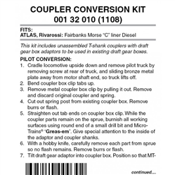 Micro Trains 001 32 010 Locomotive Coupler Conversion Kits Atlas Fairbanks Morse Diesel