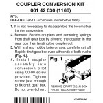 Micro Trains 001 42 030 Locomotive Coupler Conversion Kits w/Pilot Face Life Like GP18