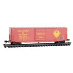 Micro-Trains 180 00 420 N 50' Boxcar with 10' Door No Roofwalk Short Ladders Delaware & Hudson #27078