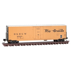 Micro Trains 181 00 150 N 50' Boxcar with 8' Plug Door No Roofwalk Short Ladders Denver & Rio Grande Western 60844