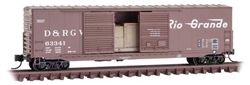 Micro Trains 182 00 162 N 50' Boxcar DRGW #63341