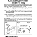 Micro Trains 002 04 010 Couplers Marklin Compatible Body Mount Replacements 3 Pairs