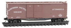 Micro Trains 041 00 070 N 40' Double-Sheathed 1-1/2 Door Wood Boxcar w/Vertical Brake Wheel Northern Pacific #100431