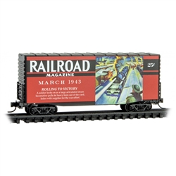 Micro-Trains 502 00 640 Z 40' Plug-Door Boxcar Railroad Magazine March 1943