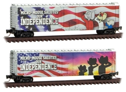 Micro Trains 507 00 720 Z 50' Plug-Door Boxcar Micro Mouse Independence Day