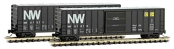 Micro Trains 510 00 481 Z 50' Rib Side Single Door Boxcar No Roofwalk Norfolk & Western 57571