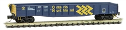 Micro Trains 522 00 351 Z 50' Fishbelly Drop End Gondola Ontario Northland 5051