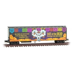 Micro Trains 548 00 140 Z 51' Riveted-Side Mechanical Reefer  Micro-Mouse Dia de los Muertos/Day of the Dead