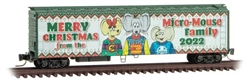 Micro Trains 548 00 150 Z 51' Riveted-Side Mechanical Reefer 2022 Micro-Mouse Christmas