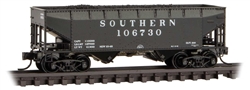 Micro Trains 055 00 590 N 33' 2-Bay Offset-Side Hopper w/Coal Load Southern Railway 106730