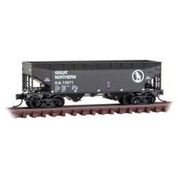 Micro-Trains 055 00 600 N 33' 2-Bay Offset-Side Hopper Great Northern 73571