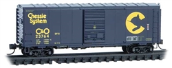 Micro-Trains 7300310 N 40' Single-Door Boxcar No Roofwalk Chessie System C&O #23764