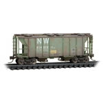 Micro-Trains 095 44 110 N PS-2 2-Bay Covered Hopper Norfolk & Western #514372 Weathered