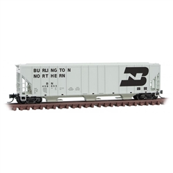 Micro Trains 099 00 312 N Evans 100-Ton 3-Bay Covered Hopper Burlington Northern 459053