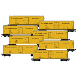 Micro Trains 993 00 823 N 40' Double-Sheathed Wood Reefer 8-Pack Fruit Growers Express Clean