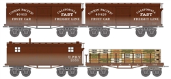 Micro-Trains 99302291 N CWE UP Fast Freight 4-Pack