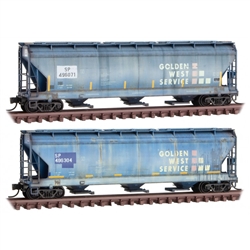 Micro Trains 993 05 970 N 3-Bay Hopper Weathered 2-pack Southern Pacific SP