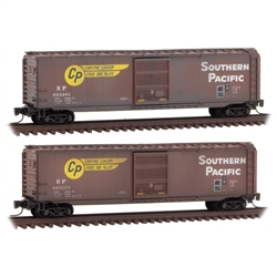 Micro-Trains 99405280 Z 50' Box Weathered 2-pack Southern Pacific SP