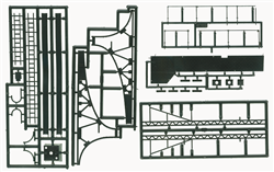 NJ International 4002 HO Cantilever Signal Bridge Kit 1 Track Black