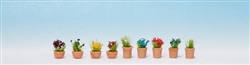 Noch 14084 N Ornamental Plants in Flower Pots #3 Pkg 9
