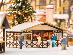 Noch 14682 N Christmas Market Stall Laser-Cut Wood Kit