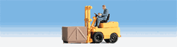 Noch 16770 HO Forklift w/Figure Assembled Yellow