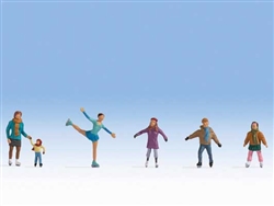 Noch HO 36824 Ice Skaters Pkg 6