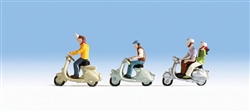 Noch 36910 N Scooters w/Riders