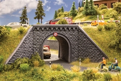 Noch 58292 HO Cut-Stone Foam Underpass w/Wing Walls 1-Sided