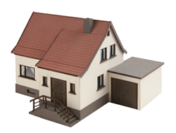Noch 63606 N Small Stucco Single-Family House with Garage Laser-Cut Kit