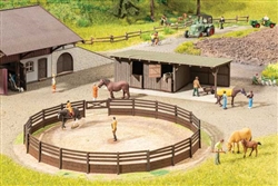 Noch 66717 HO Riding Arena w/Horse Shed Kit