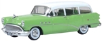 Oxford 87BCE54003 HO 1954 Buick Century Estate Station Wagon Assembled Willow Green White