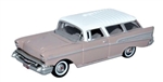 Oxford 87CN57001 HO 1957 Chevrolet Nomad 2 Door Station Wagon Dusk Pearl Imperial Ivory