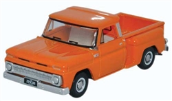 Oxford 87CP65002 HO 1965 Chevrolet Stepside Pickup Truck Assembled Orange