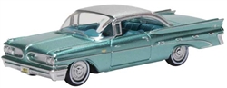 Oxford 87PB59003 HO 1959 Pontiac Bonneville Assembled Seaspray Green