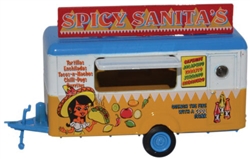 Oxford 87TR013 HO Concession Trailer Assembled Spicy Sanita's