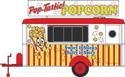 Oxford 87TR016 HO Trailer Poptastic Popcorn