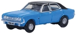 Oxford NCOR3005 N 1970 Ford Cortina Mark III Assembled Electric Monza Blue, Black