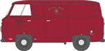 Oxford NFDE004 N Ford 400E Cargo Van Assembled Royal Mail Red Gold