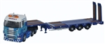 Oxford NSHL01ST N Scania Highline 3-Axle Tractor Nooteboom Low-Loader Trailer Assembled Stobar Rail