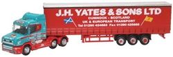 Oxford NTCAB008 N 1990-2010 Scania T Tractor with Curtain-Side Trailer Assembled J.H. Yates and Sons Ltd.