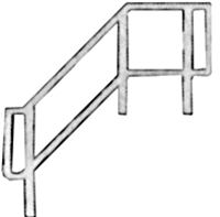 Pikestuff 1114 HO Staircase Handrails