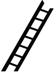 Plastruct 90671 Styrene Ladders Pkg 2 3" Long