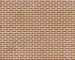 Plastruct 91613 O Patterned Sheets Brick 0.02 x 7 x 12" Pkg 2 .187" Bricks